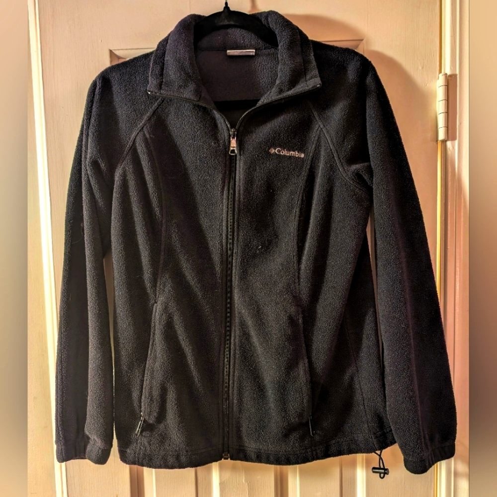 Columbia Sportswear Full Zip Black Fleece Jacket - Women’s Small
